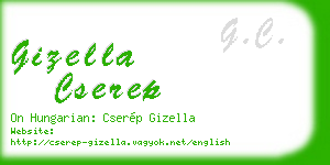 gizella cserep business card